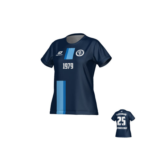 Block Womens Jersey - Navy & Sky Blue