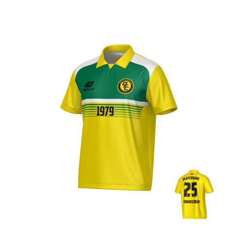 Horizon Collared Jersey - Yellow