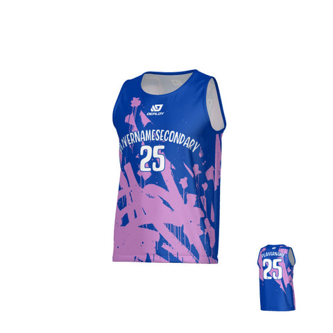 Paint Sports Singlet - Royal Blue