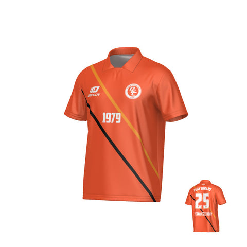 Tracks Collared Jersey - Orange