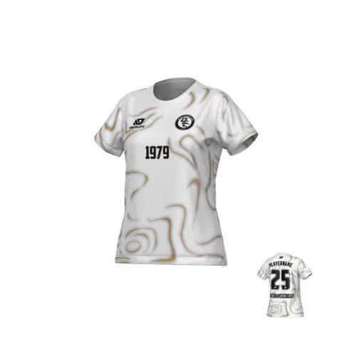 Marble Womens Jersey - White