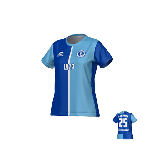 Split Womens Jersey - Royal Blue & Sky Blue