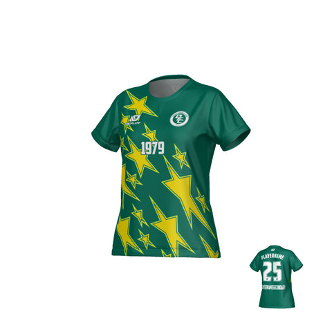 Stars Womens Jersey - Green