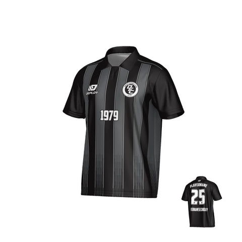 Classic Collared Jersey - Black