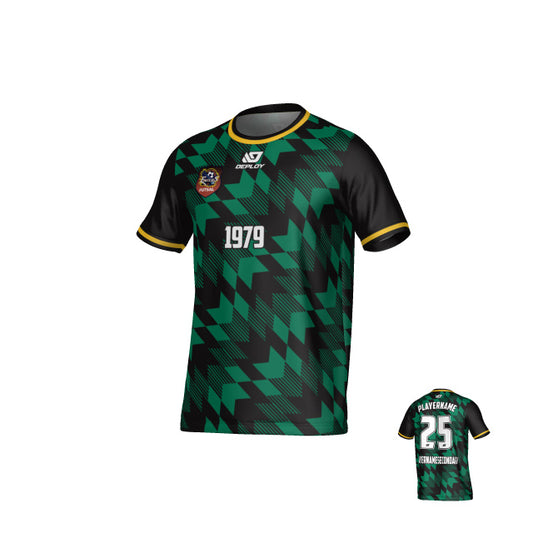 CHANDLER FUTSAL - LEAVES - BLACK & GREEN