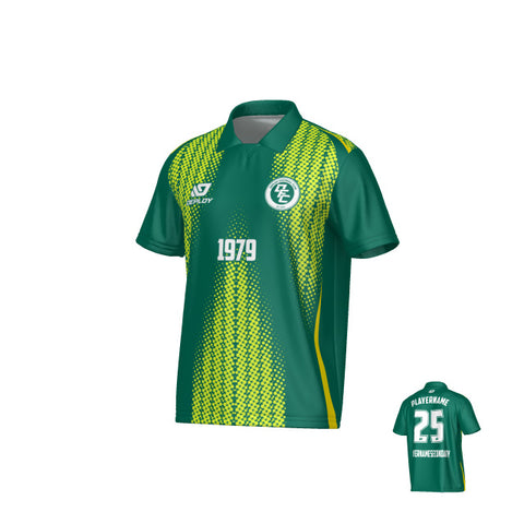 Half Tone Collared Jersey - Green