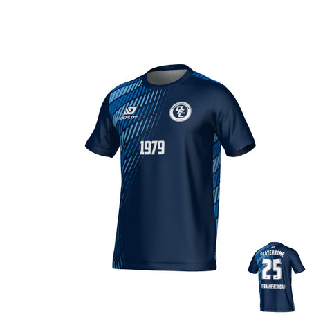 Spray Jersey - Navy & Sky Blue