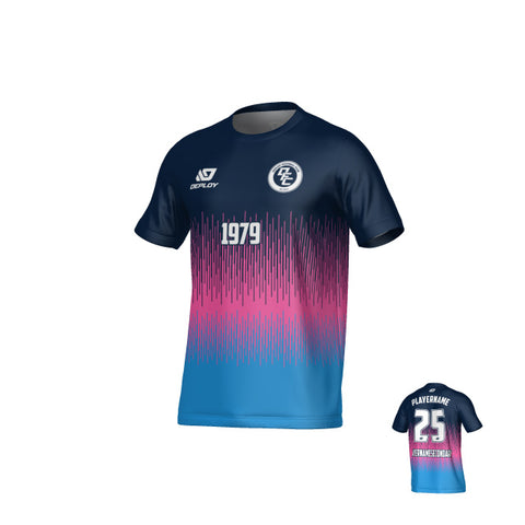 Fade Jersey - Navy & Pink