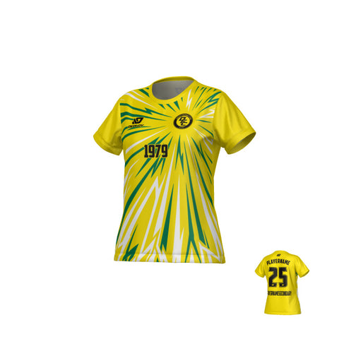 Burst Womens Jersey - Yellow