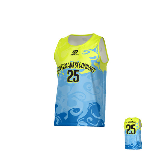 Smoke Sports Singlet - Neon Yellow