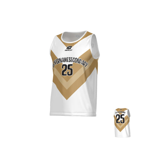 Chevron Sports Singlet - White