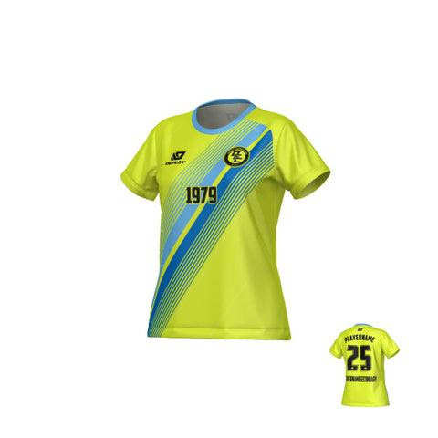 Velocity Womens Jersey - Neon Yellow