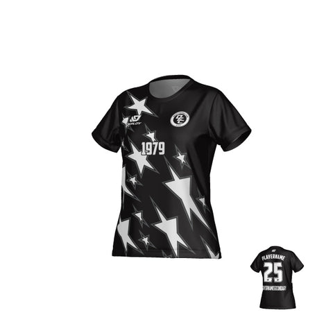 Stars Womens Jersey - Black