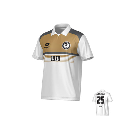 Horizon Collared Jersey - White