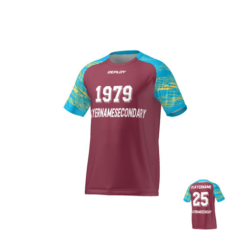 FLIGHT JERSEY 14 - MAROON - Deploy Football - Australia's Best Footballs & Soccer Balls