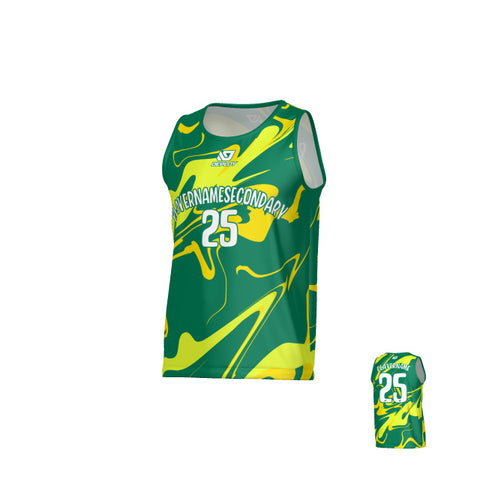 Marble Sports Singlet - Green