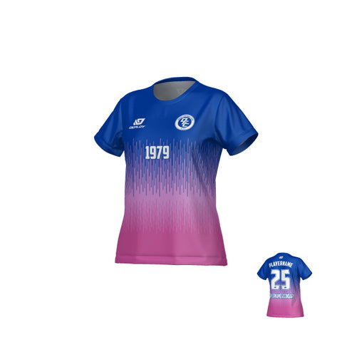 Fade Womens Jersey - Royal Blue & Purple