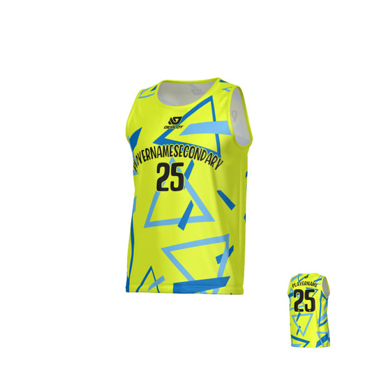 Triangle Sports Singlet - Neon Yellow