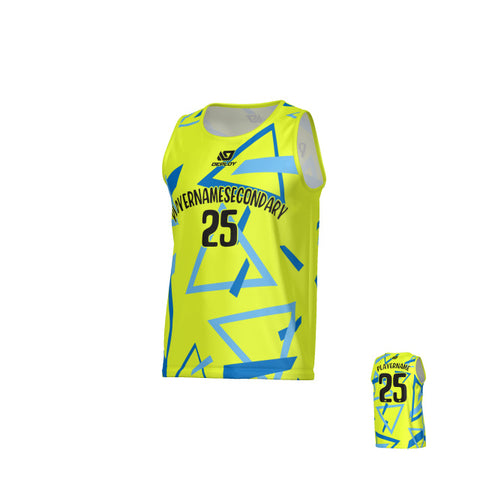 Triangle Sports Singlet - Neon Yellow