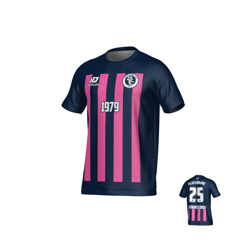 Bars Jersey - Navy & Pink