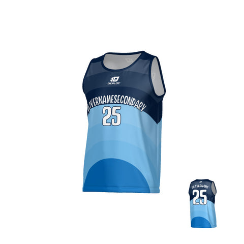 Curve Sports Singlet - Navy