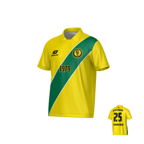 Sash Collared Jersey - Yellow