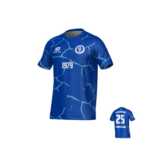 Cracks Jersey - Royal Blue & Sky Blue