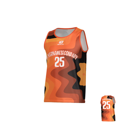 Splat Sports Singlet - Orange