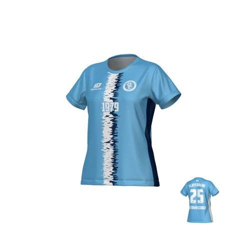 Rift Womens Jersey - Sky Blue & Navy