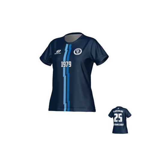 Lightning Womens Jersey - Navy & Sky Blue