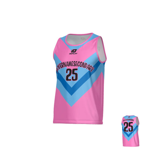 Chevron Sports Singlet - Pink