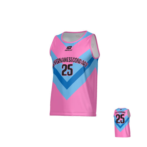 Chevron Sports Singlet - Pink
