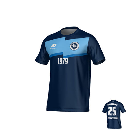 Zag Jersey - Navy & Sky Blue