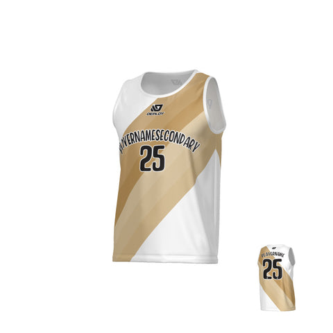 Sash Sports Singlet - White