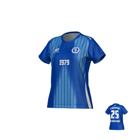 Halftone Womens Jersey - Royal Blue & Sky Blue