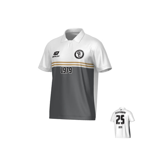 Summit Collared Jersey - White