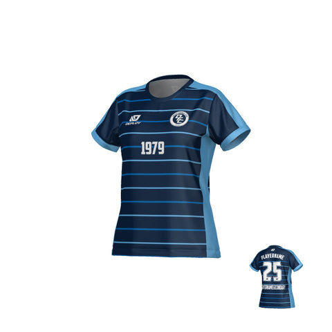Cadence Womens Jersey - Navy & Sky Blue