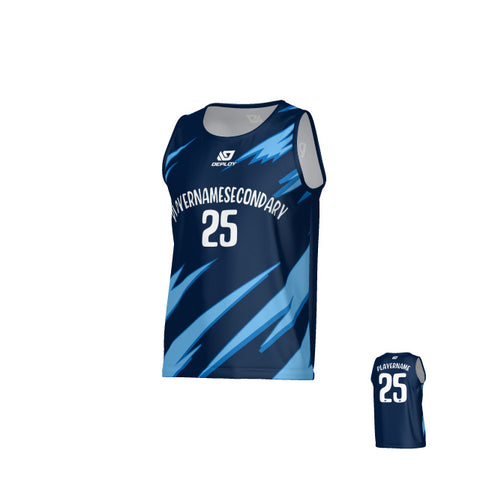 Sharp Sports Singlet - Navy