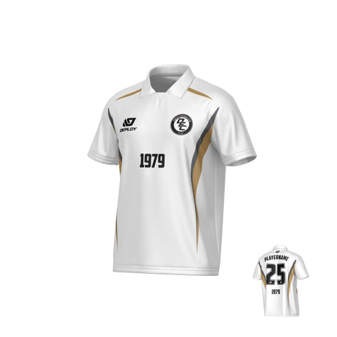 Arc Collared Jersey - White