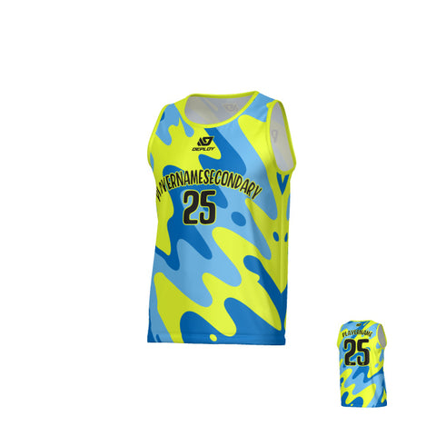 Liquid Sports Singlet - Neon Yellow