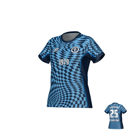 Vortex  Womens Jersey - Navy & Sky Blue
