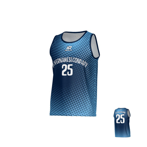 Dots Sports Singlet - Navy