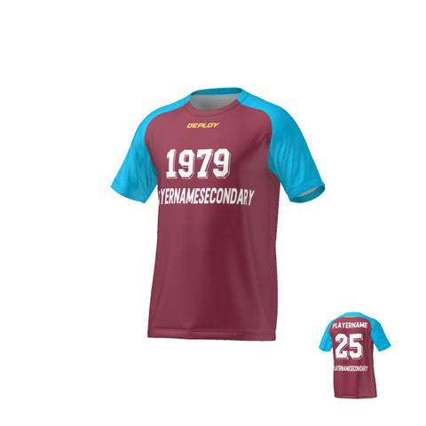 FLIGHT JERSEY 28 - MAROON - Deploy Football - Australia's Best Footballs & Soccer Balls