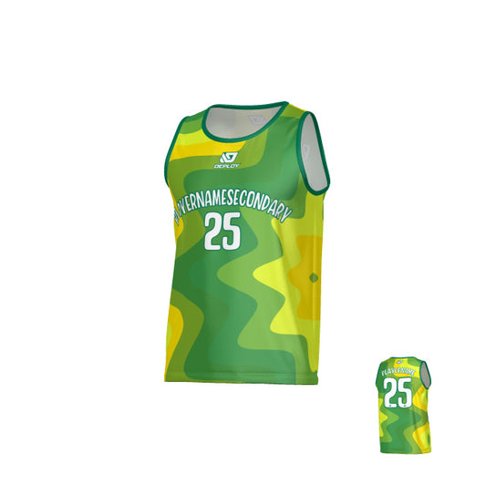 Splat Sports Singlet - Green