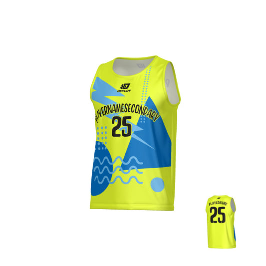 Nova Sports Singlet - Neon Yellow