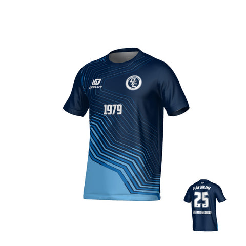 Circuit Jersey - Navy & Sky Blue