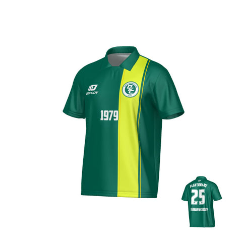 Edge Collared Jersey - Green