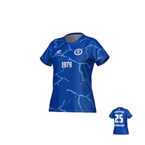 Crack Womens Jersey - Royal Blue & Sky Blue