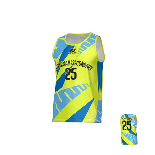 Fern Sports Singlet - Neon Yellow