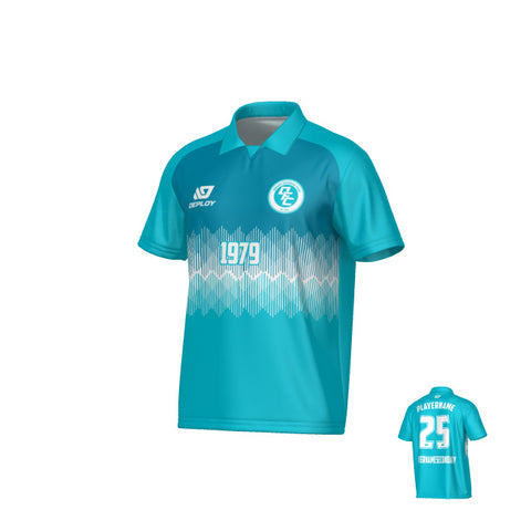 Echo Collared Jersey - Teal